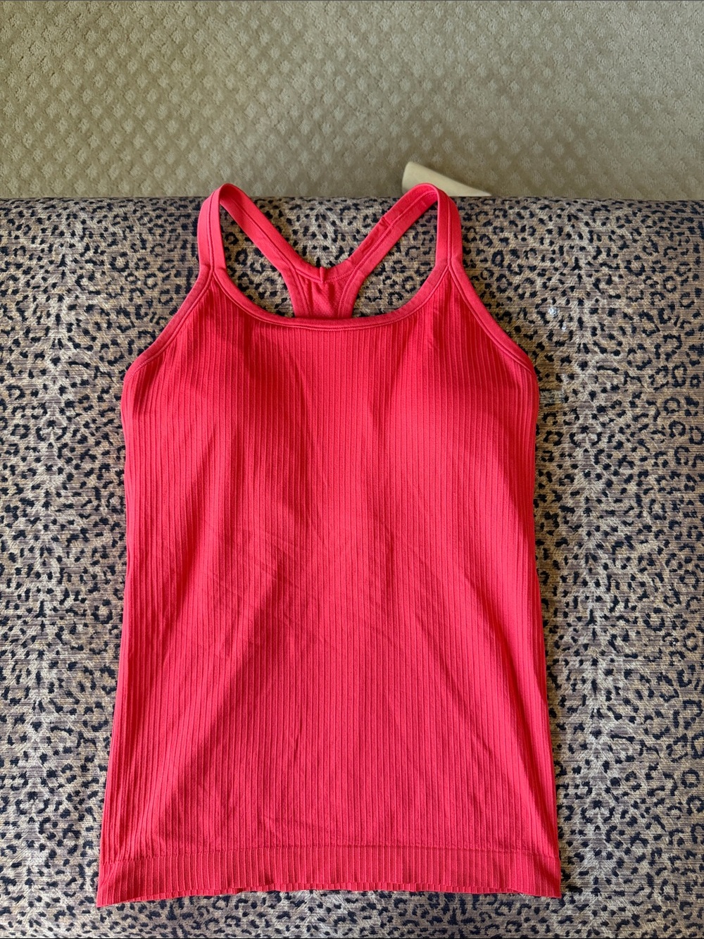 Ribbed Racerback Tank Top - Bright Red size 6 Calia by Carrie underwood